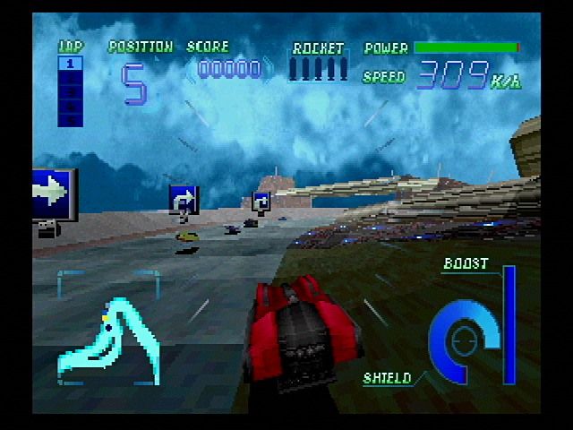 Cyber Speedway screenshot 4 for Sega Saturn